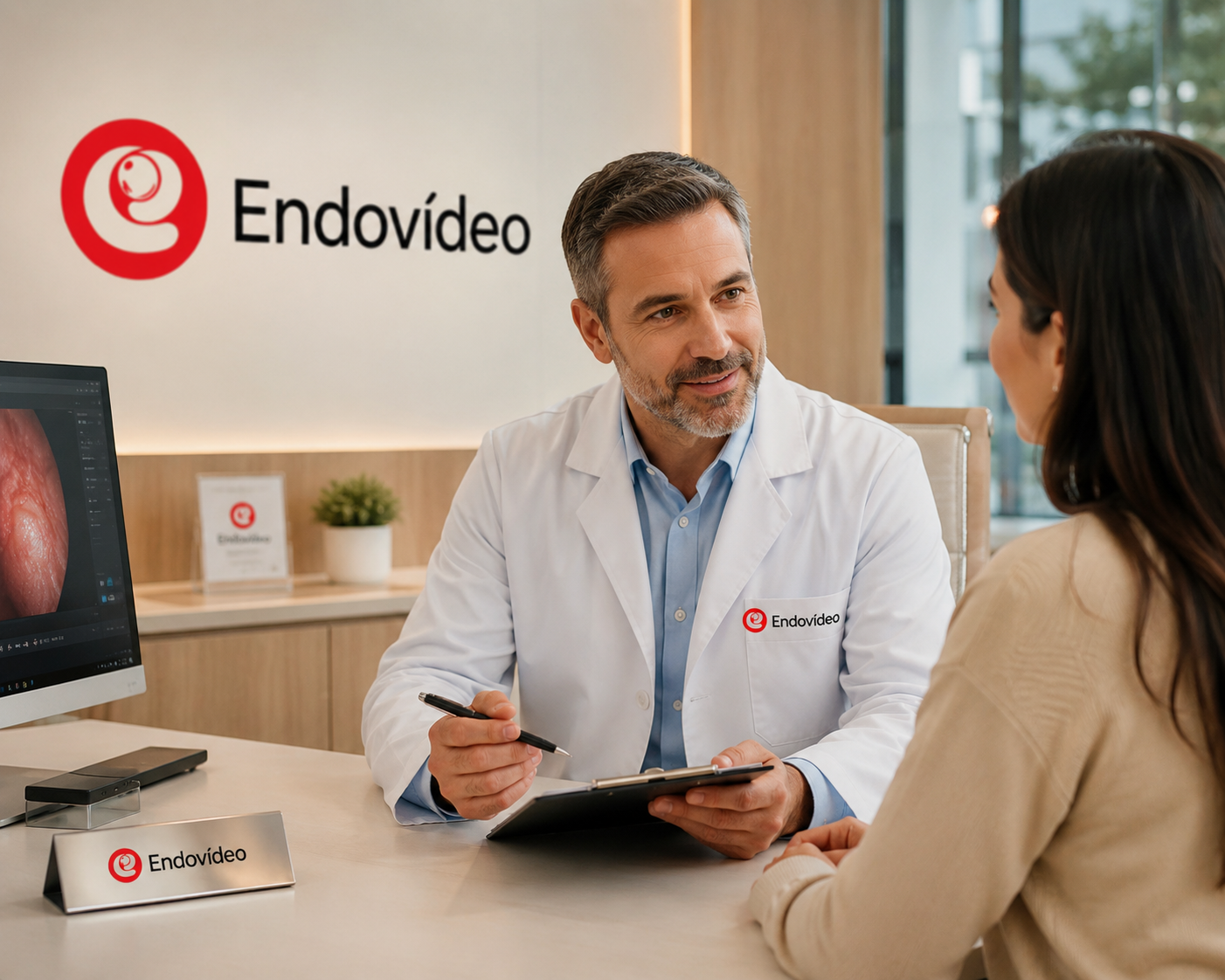 Médico da Endovídeo em consulta